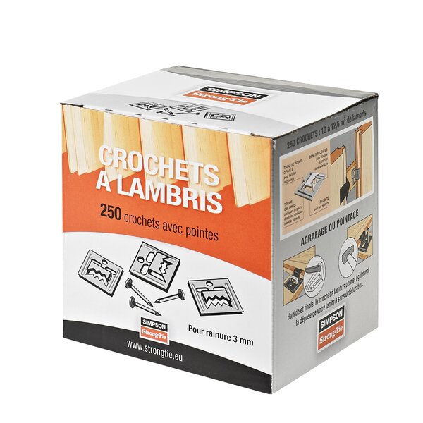 Clips voor houten paneelwerk